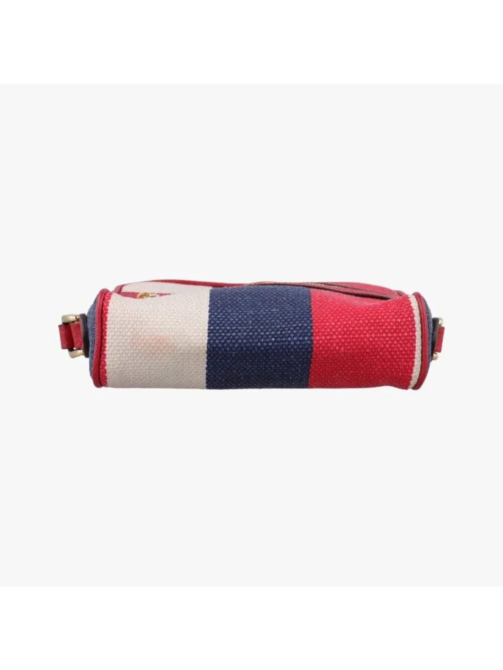 ★SOLD★ Gucci Ophidia Red Navy Ivory Canvas Leather Messenger - Picture 3 of 15